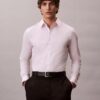 Cotton Stretch Stripe Slim Button-Down Shirt