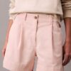 Cotton Stretch Twill Pleated Bermuda Shorts Cotton Stretch Twill Pleated Bermuda Shorts