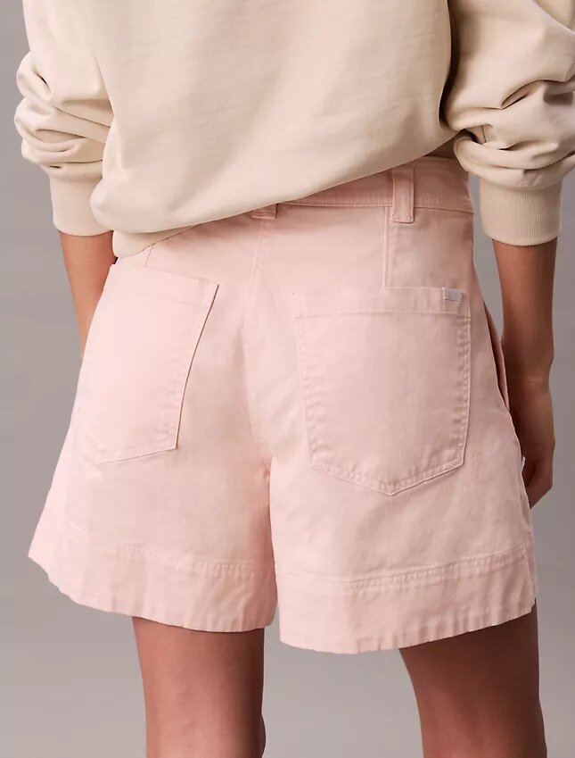 Cotton Stretch Twill Pleated Bermuda Shorts Cotton Stretch Twill Pleated Bermuda Shorts
