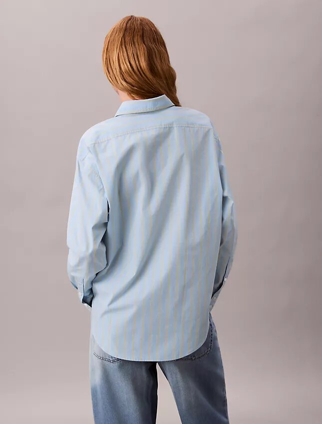 Cotton Stripe Relaxed Button-Down Shirt Cotton Stripe Relaxed Button-Down Shirt