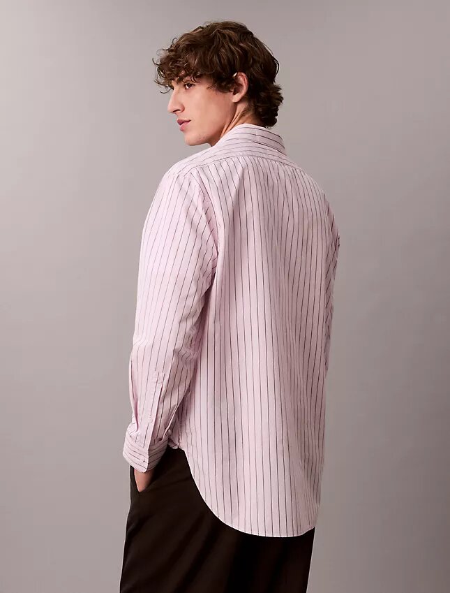 Cotton Stripe Relaxed Button-Down Shirt Cotton Stripe Relaxed Button-Down Shirt