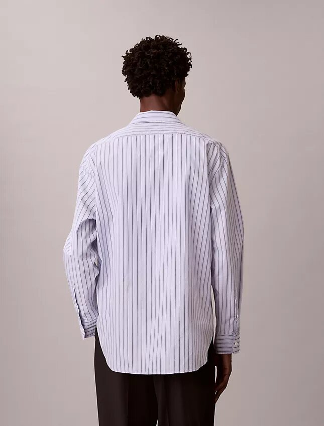 Cotton Stripe Relaxed Button-Down Shirt Cotton Stripe Relaxed Button-Down Shirt