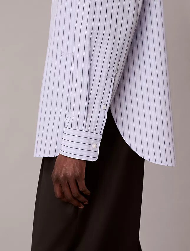 Cotton Stripe Relaxed Button-Down Shirt Cotton Stripe Relaxed Button-Down Shirt