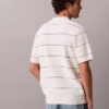 Cotton Stripe Sweater Polo Shirt