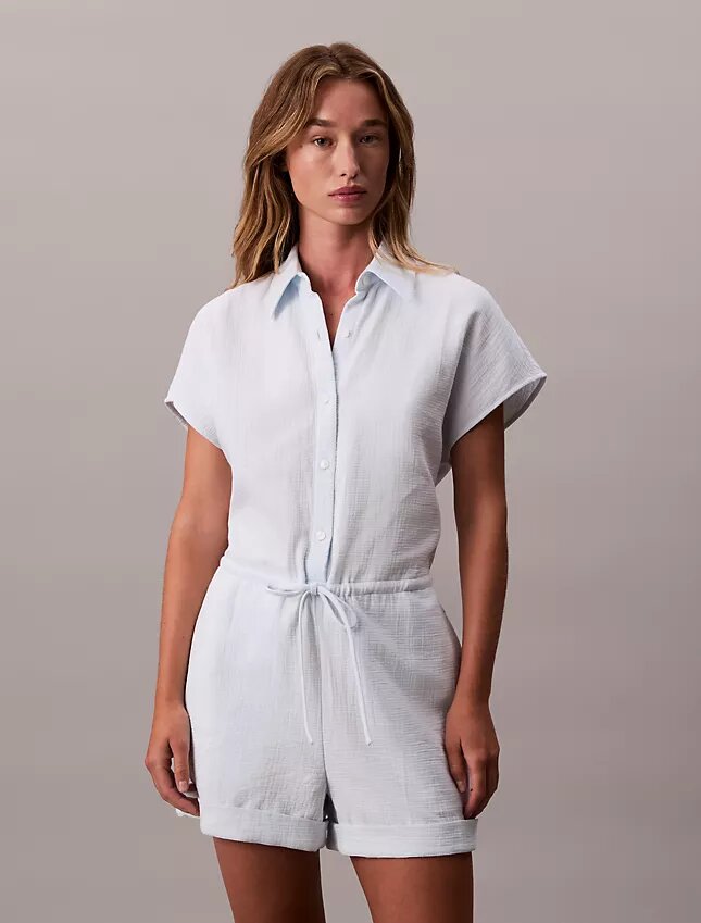 Cotton Viscose Gauze Romper Cotton Viscose Gauze Romper