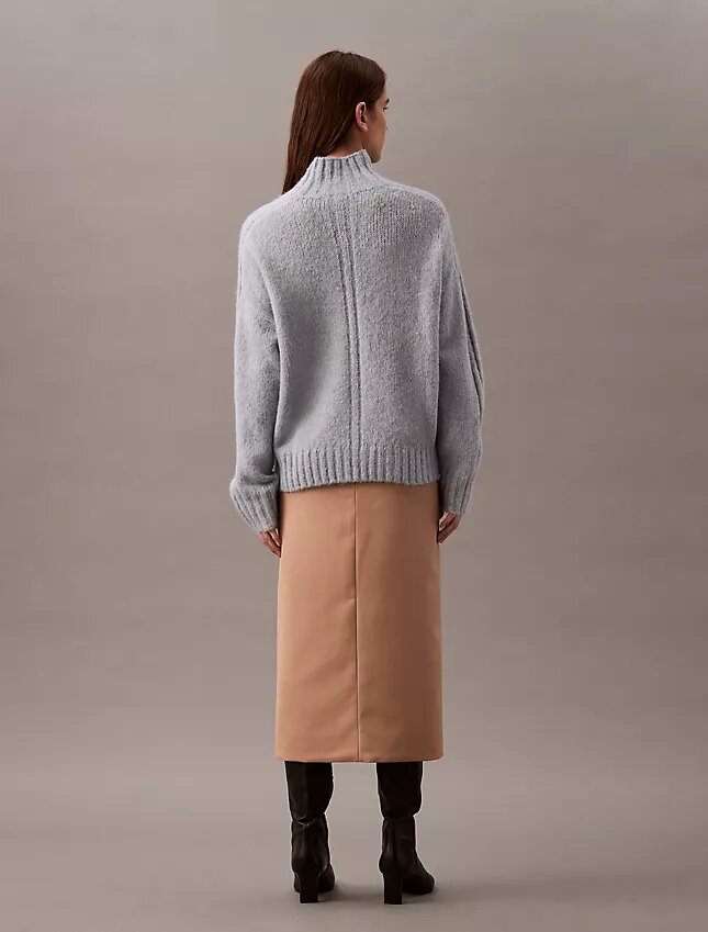 Crepe Midi Pencil Skirt Crepe Midi Pencil Skirt