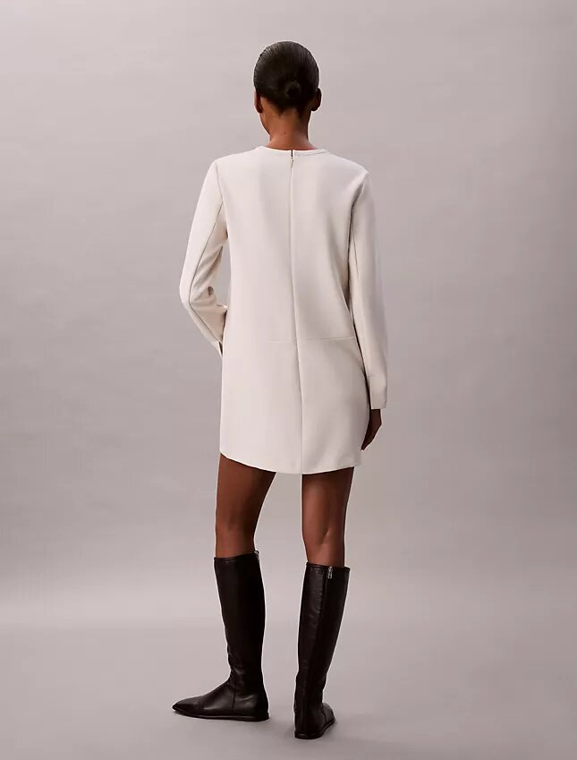 Crepe Tailored Mini Dress Crepe Tailored Mini Dress