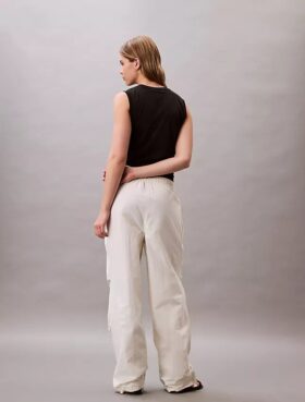 Crinkle Nylon Parachute Pants