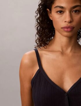 Crochet Button-Down Tank Top