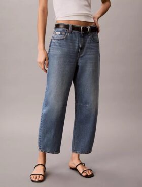 Cropped Barrel Jeans Cropped Barrel Jeans