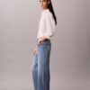 Cropped Wide Leg Jeans