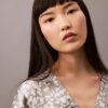 Crushed Satin Print Blouse Crushed Satin Print Blouse