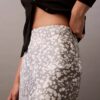 Crushed Satin Printed Midi Skirt Crushed Satin Printed Midi Skirt