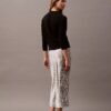 Crushed Satin Printed Midi Skirt Crushed Satin Printed Midi Skirt