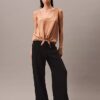 Crushed Satin Tie Front Tank Top Crushed Satin Tie Front Tank Top