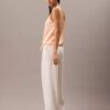 Crushed Satin Tie Front Tank Top Crushed Satin Tie Front Tank Top