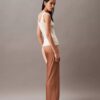 Crushed Satin Wide Leg Pants Crushed Satin Wide Leg Pants