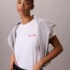 Cursive Calvin Klein Graphic Boxy Tee