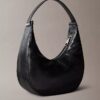Curved Convertible Small Shoulder Bag