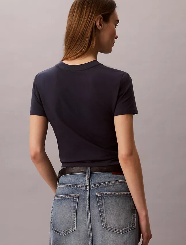 Curved Logo Graphic Slim Tee Curved Logo Graphic Slim Tee