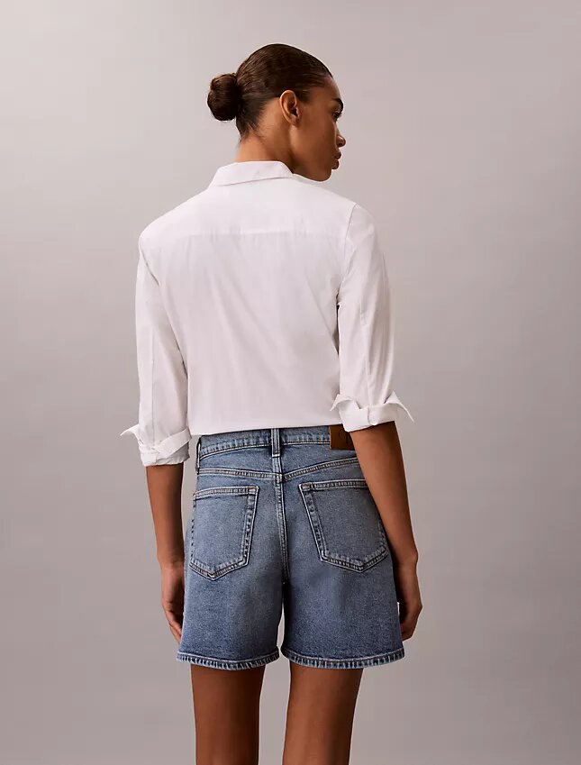 Denim A-Line Shorts Denim A-Line Shorts