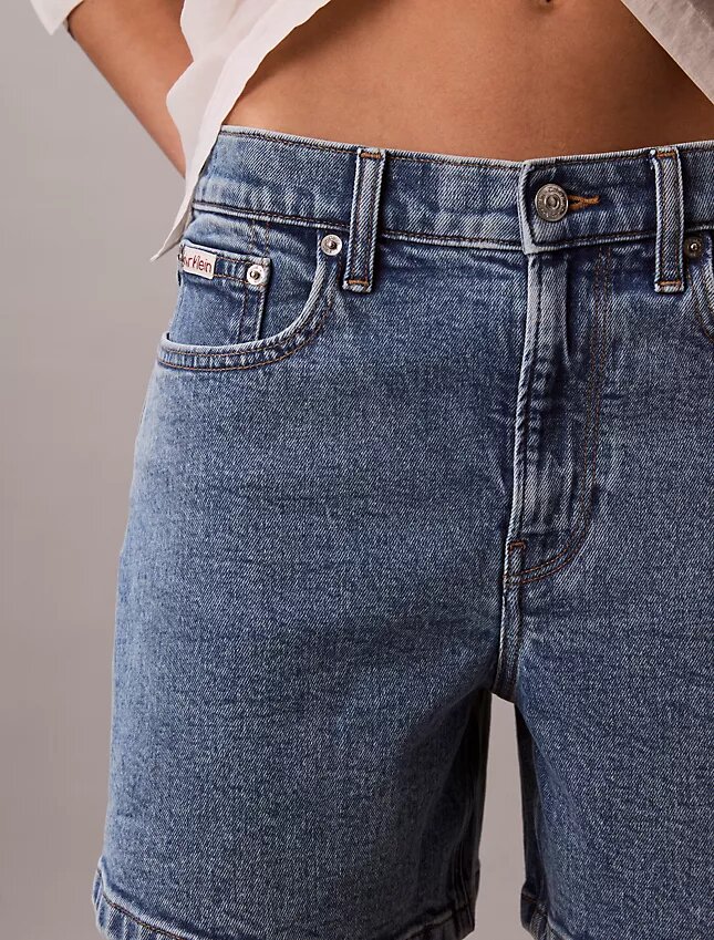 Denim A-Line Shorts Denim A-Line Shorts