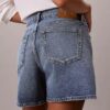 Denim A-Line Shorts Denim A-Line Shorts