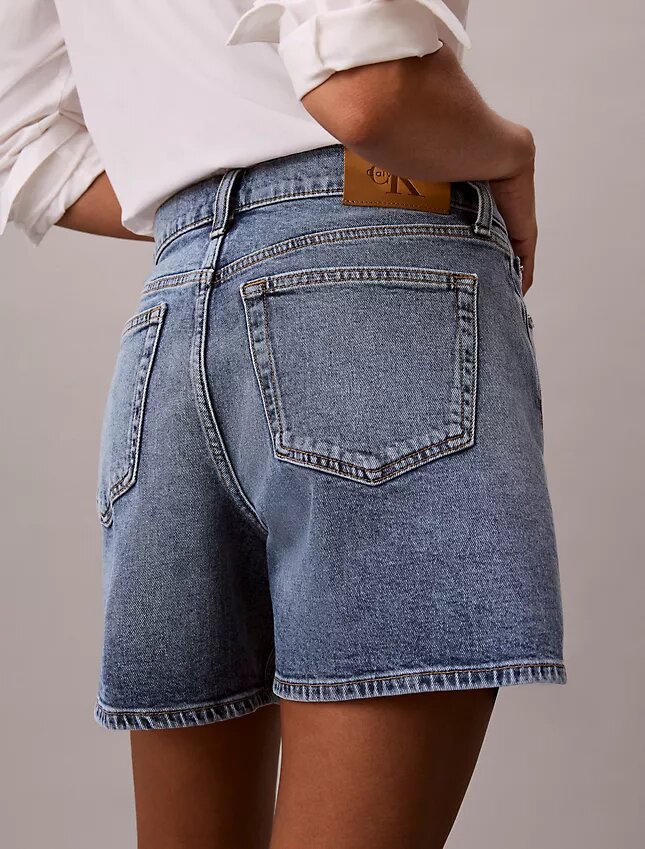 Denim A-Line Shorts Denim A-Line Shorts
