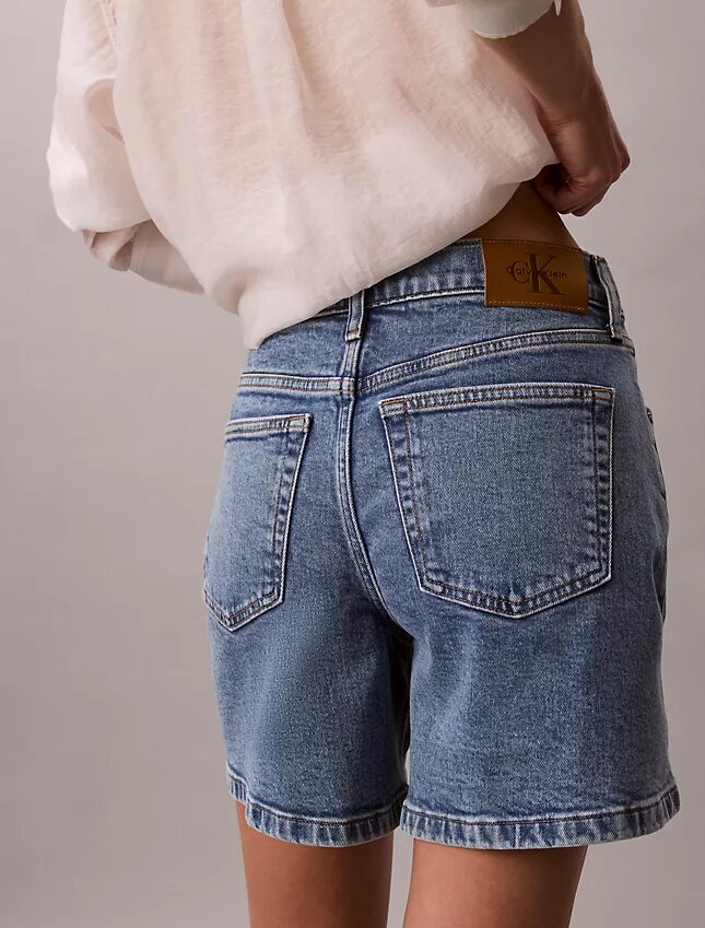 Denim A-Line Shorts Denim A-Line Shorts