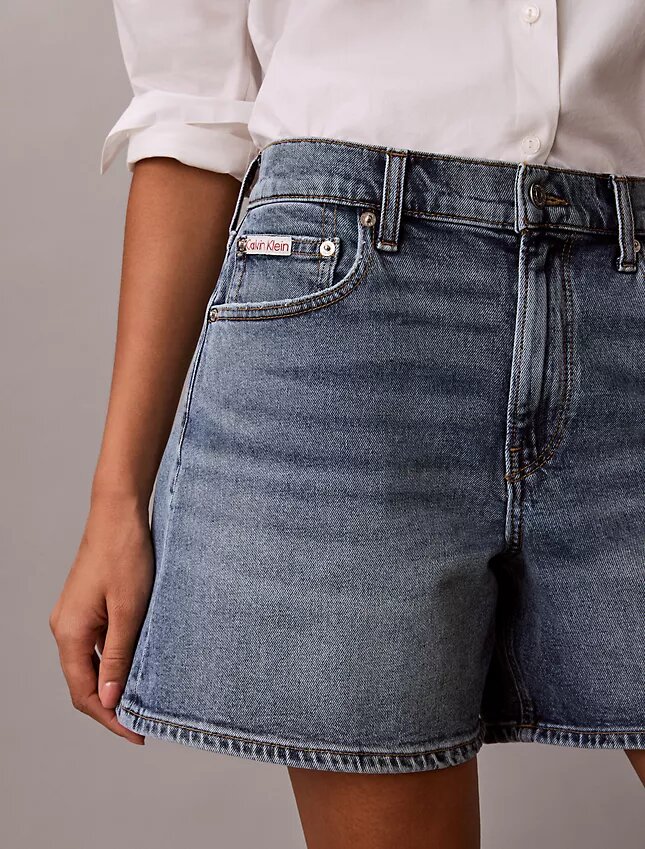 Denim A-Line Shorts Denim A-Line Shorts