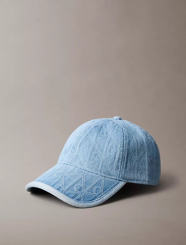 Denim Allover Emblem Logo Baseball Cap Denim Allover Emblem Logo Baseball Cap