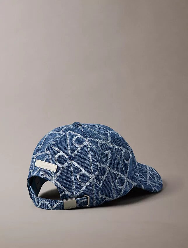 Denim Allover Emblem Logo Baseball Cap Denim Allover Emblem Logo Baseball Cap