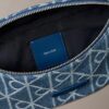 Denim Allover Emblem Logo Waistpack