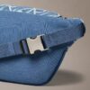 Denim Allover Emblem Logo Waistpack