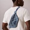 Denim Allover Emblem Logo Waistpack