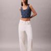 Denim Allover Monogram Cropped Tank Top Denim Allover Monogram Cropped Tank Top