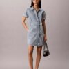 Denim Belted Mini Dress Denim Belted Mini Dress