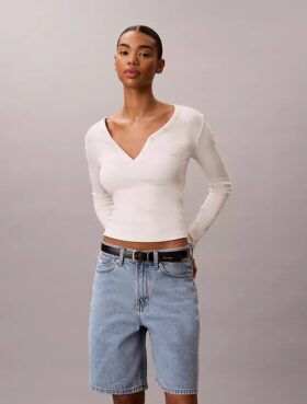 Denim Bermuda Shorts