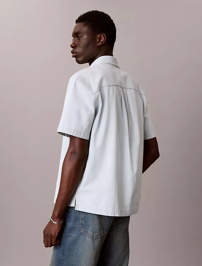 Denim Classic Short Sleeve Button-Down Shirt Denim Classic Short Sleeve Button-Down Shirt