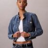 Denim Cropped Jacket Denim Cropped Jacket