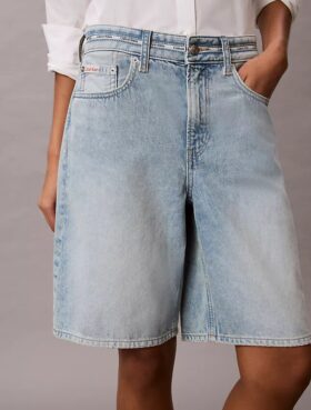 Denim Logo Bermuda Shorts