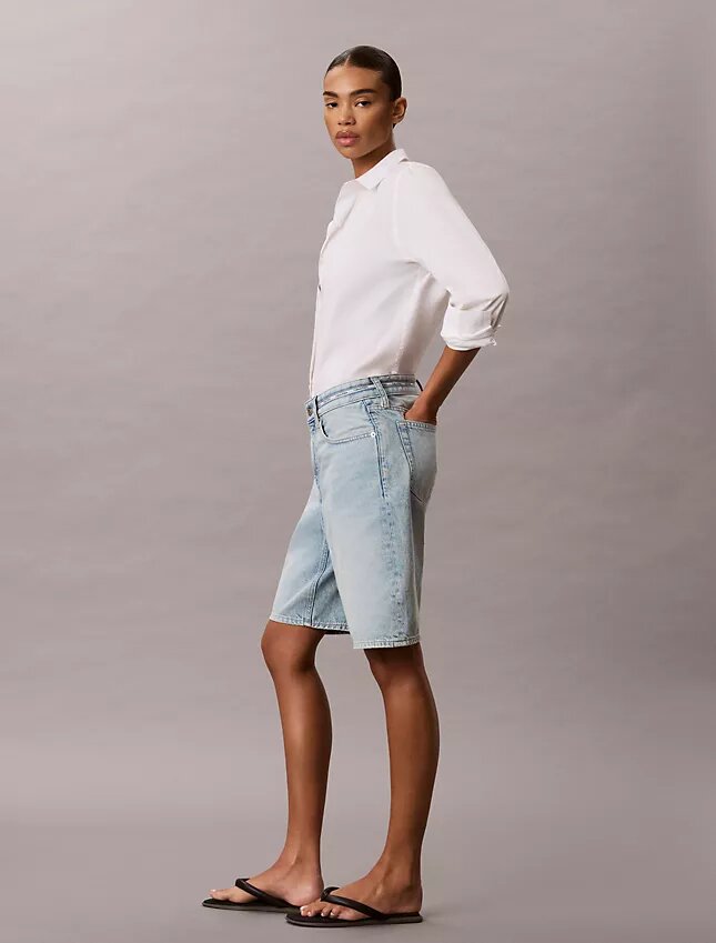 Denim Logo Bermuda Shorts Denim Logo Bermuda Shorts