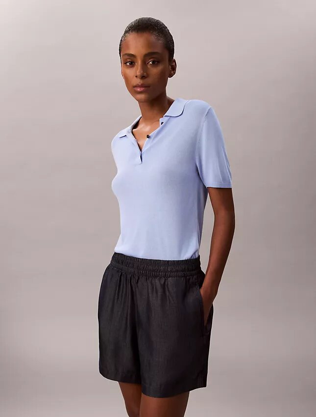 Denim Pull-On Shorts Denim Pull-On Shorts