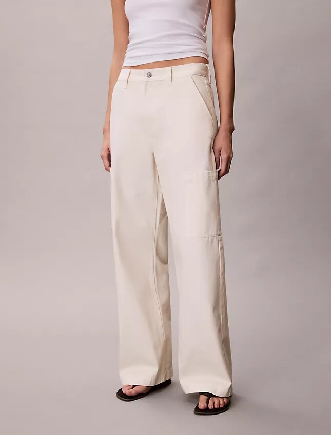 Denim Relaxed Cargo Pants Denim Relaxed Cargo Pants