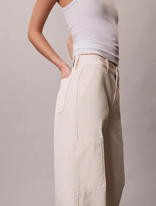 Denim Relaxed Cargo Pants Denim Relaxed Cargo Pants