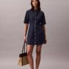 Denim Short Sleeve Dress