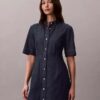 Denim Short Sleeve Dress
