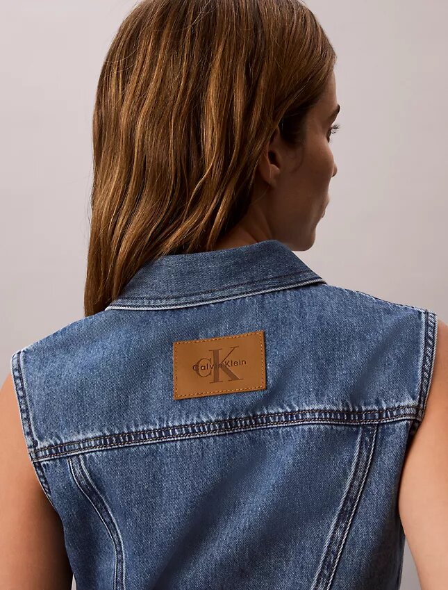 Denim Sleeveless Vest Denim Sleeveless Vest