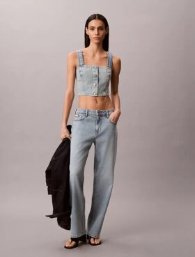 Denim Trucker Tank Top