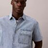 Denim Utility Button-Down Shirt